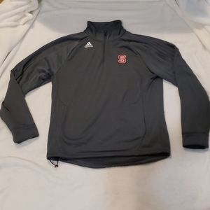 Medium Adidas NC State quarter-zip with pockets